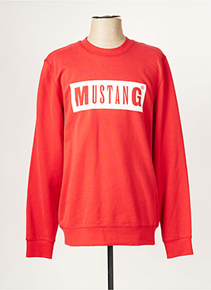 Sweat-shirt rouge MUSTANG pour homme