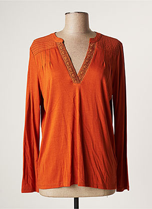 Moufles en laine orange Julie Meuriss pour Femme