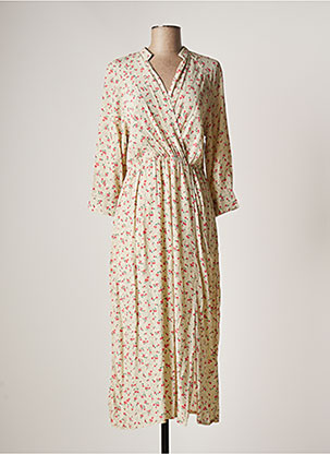 Robe mi-longue beige CHERRY PARIS pour femme