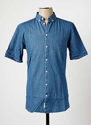 Chemise manches courtes bleu MINIMUM pour homme