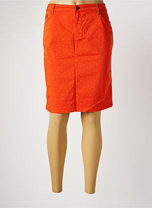 Jupe mi-longue orange COUTURIST pour femme