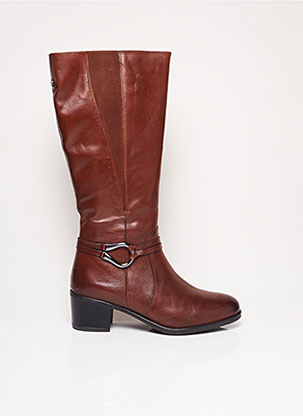 Bottes cuir rouge femme hot sale