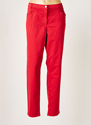 Pantalon droit rouge BETTY BARCLAY pour femme