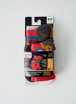 Chaussettes rouge THYO pour fille