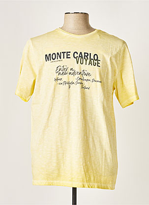 T-shirt jaune MONTE CARLO pour homme
