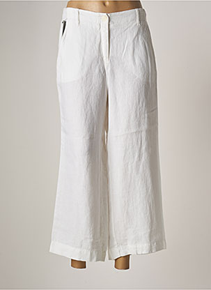 Pantalon 7/8 blanc ZERRES pour femme