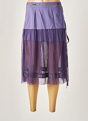 Jupon /Fond de robe violet NID D'ABEILLE pour femme