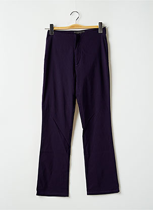Pantalon droit violet ZARA pour femme