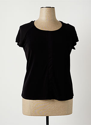 T-shirt noir ROSE ELECTRON pour femme