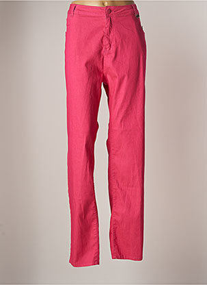 Pantalon droit rose JEAN DELFIN pour femme