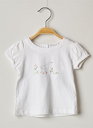 T-shirt blanc NATALYS pour fille