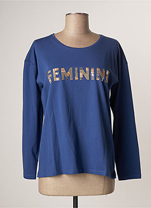 T-shirt bleu LE PETIT BAIGNEUR pour femme