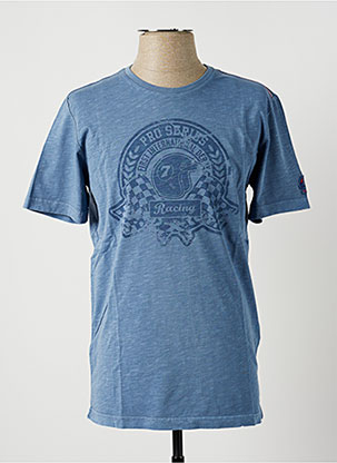 T-shirt bleu DELAHAYE pour homme