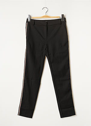 ZARA Pantalon chino de couleur noir en soldes pas cher 1745001-noir00 - Modz