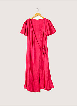 Robe mi-longue rose BIZANCE pour femme
