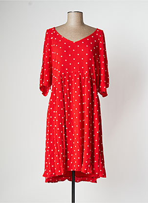 Robe mi-longue rouge I.CODE (By IKKS) pour femme