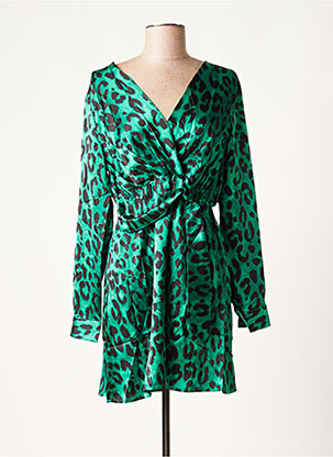 Robe courte vert IKOONE&BIANKA pour femme