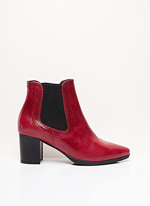 Bottines/Boots rouge KARSTON pour femme