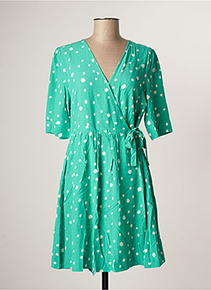 Robe courte vert GRACE & MILA pour femme