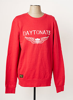 Sweat-shirt rouge DAYTONA pour homme