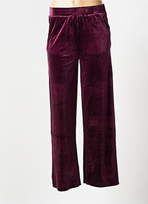 Pantalon droit violet KAFFE pour femme
