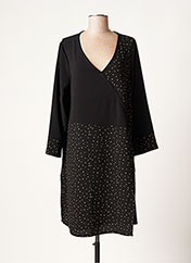 Robe Noire G OZE Taille 4 - Style Voile, Sans Manches, Longueur 128 Cm