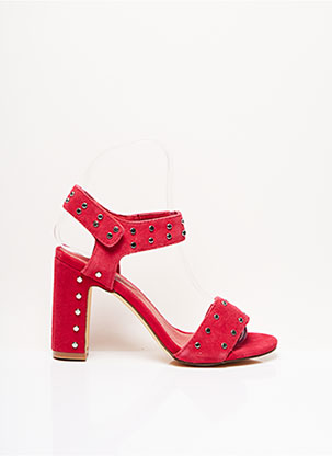 Louis Vuitton Sandales Nu Pieds Femme De Couleur Rouge En Occasion