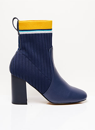 Bottines/Boots bleu MALIPARMI pour femme