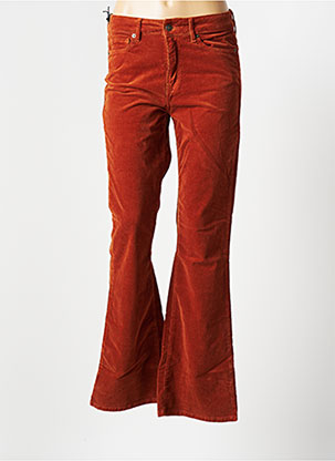 Pantalon flare orange FIVE pour femme