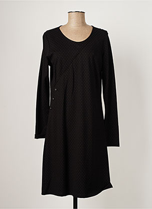 Robe mi-longue noir THALASSA pour femme