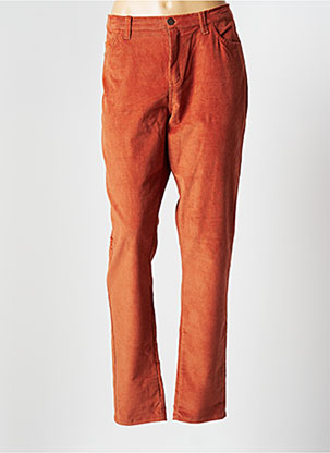 Pantalon droit orange TRANQUILLO pour femme
