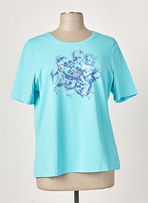 T-shirt bleu BARBARA LEBEK pour femme