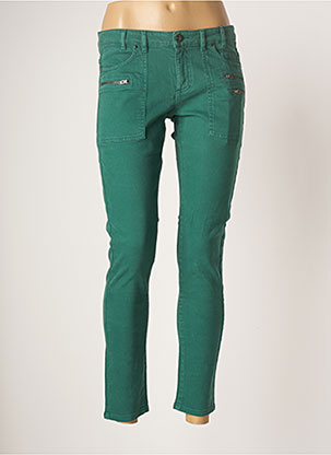 Jeans coupe slim vert IKKS pour femme