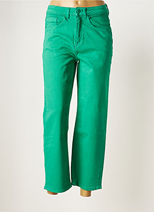 Jeans coupe droite vert ICHI pour femme