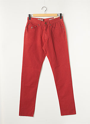Pantalon slim rouge MCS pour homme