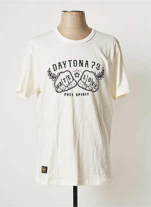 T-shirt blanc DAYTONA pour homme