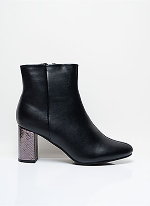 Bottines/Boots noir LA HALLE pour femme
