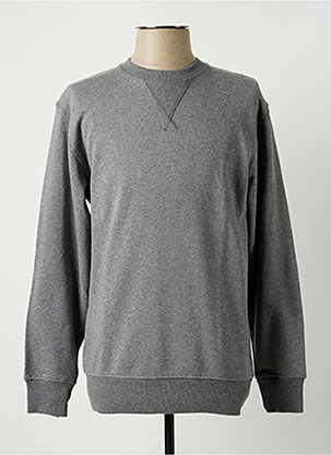 Sweat-shirt gris SELECTED pour homme