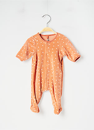Pyjama orange PETIT BATEAU pour fille