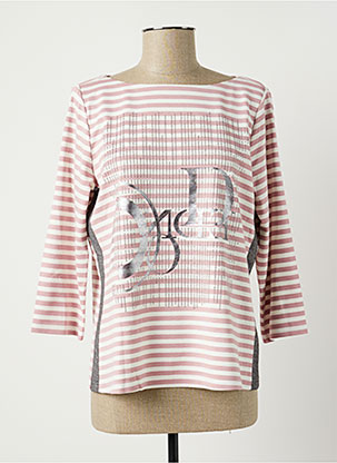 T-shirt rose JUST WHITE pour femme