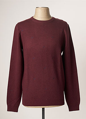 Pull rouge TIBET pour homme