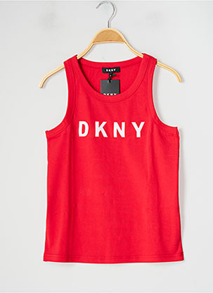 Débardeur rouge DKNY pour fille