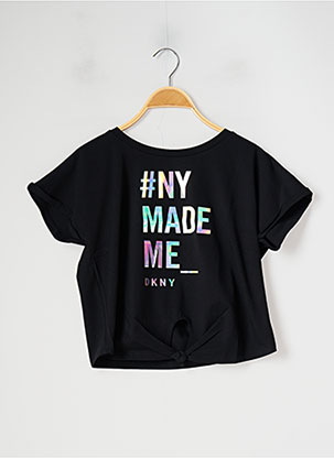 T-shirt noir DKNY pour fille