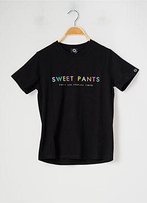 T-shirt noir SWEET PANTS pour garçon