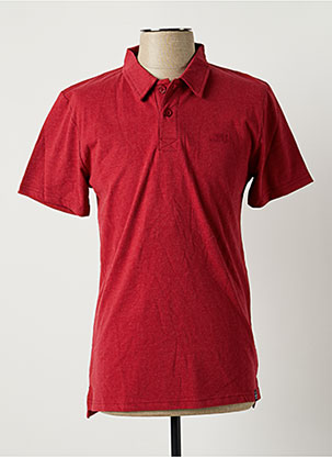 Polo rouge WEIRD FISH pour homme