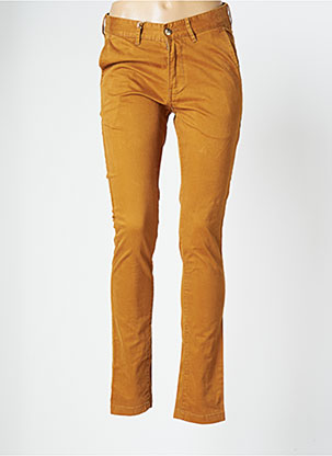 Pantalon chino moutarde femme hot sale