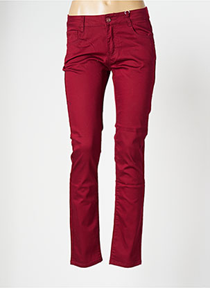 Pantalon slim rouge KY CREATION pour femme