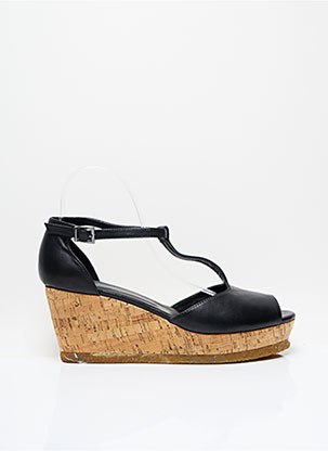 Sandales/Nu pieds noir PABLO pour femme