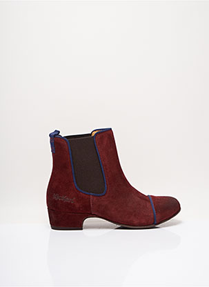Bottines/Boots rouge KICKERS pour femme