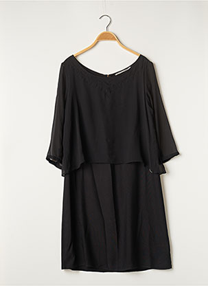 Robe mi-longue noir DDP pour femme
